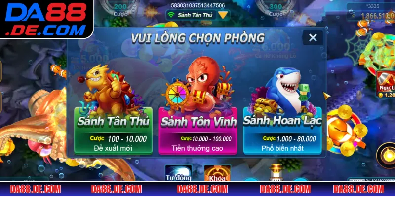Game mang đến nhiều phòng chơi phù hợp với mọi đối tượng tham gia