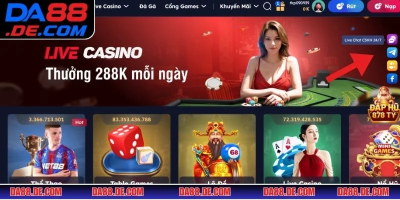 Liên hệ DA88 để nhận hỗ trợ uy tín, chuyên nghiệp